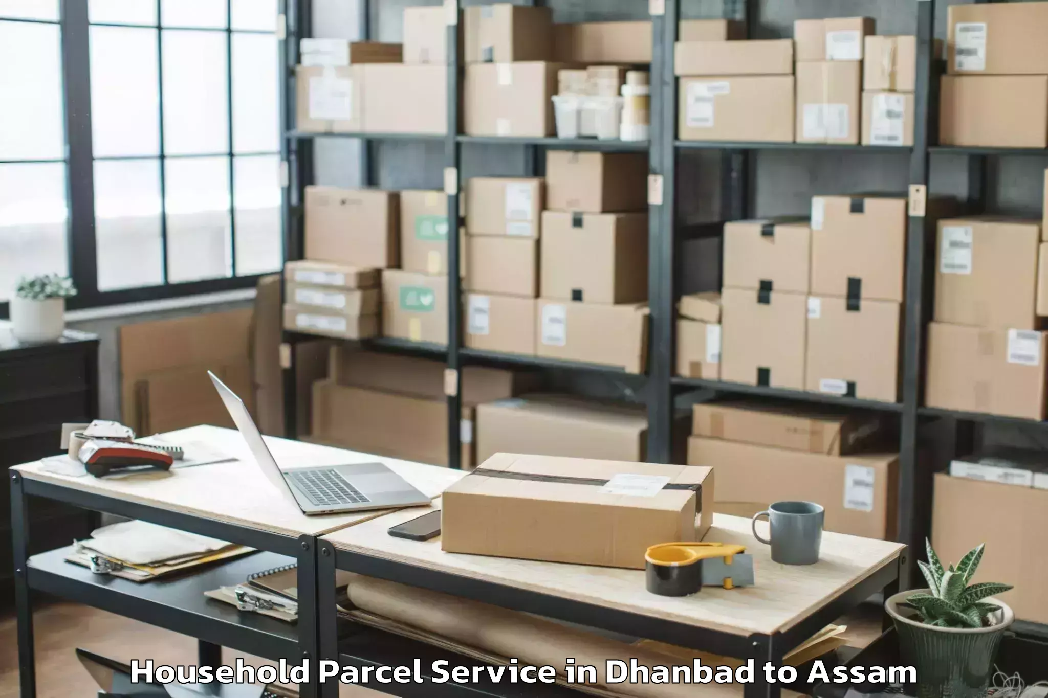 Top Dhanbad to Mirza Kamrup Household Parcel Available